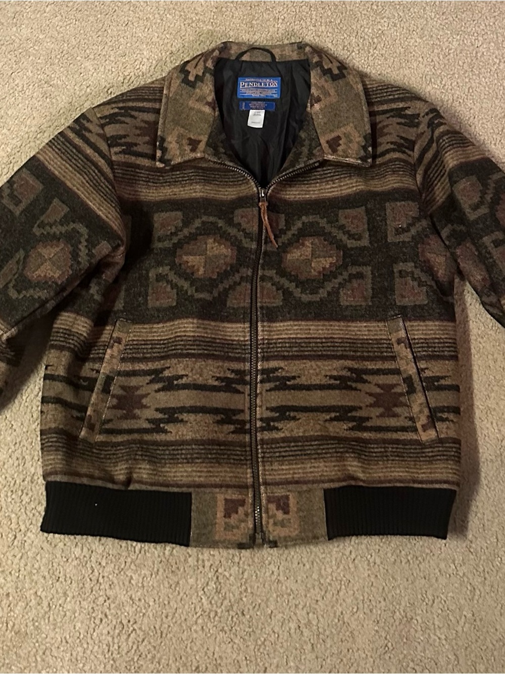 Vintage Pendleton High Grade Western Wear Jacket Size Medium Made In USA